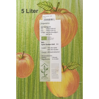 Apfel-Quitten- Saft 5L-Box