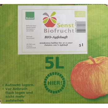 Apfelsaft in Box
