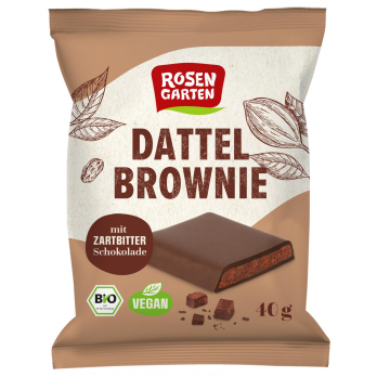 Dattel Brownie mit ZB-Schokolade