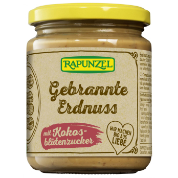 Gebrannte Erdnuss mit Kokosblüten- zucker