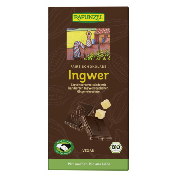 Zartbitter Schokolade Ingwer 55% Kakao
