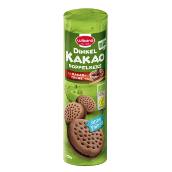 Kakao-Doppelkeks mit Kakaocreme