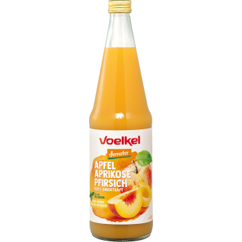 Apfel, Aprikose und Pfirsich