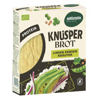 Knusperbrot Linsen Erbsen mit Kräutern