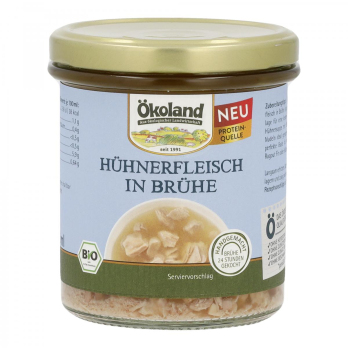 Hühnerfleisch in Brühe