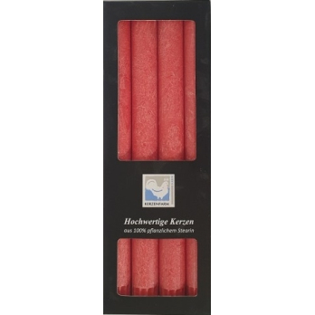 Stearin- Stabkerzen rot