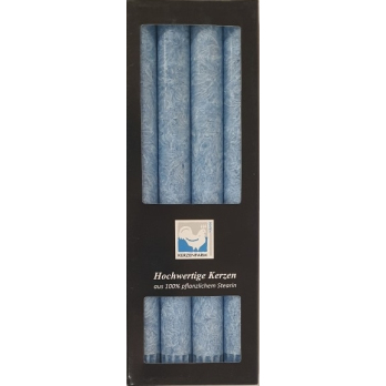 Stearin- Stabkerze-Set blau