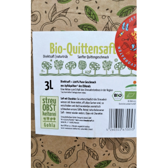 Quittensaft 3l-Box