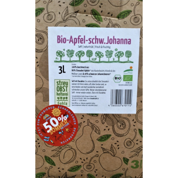Apfel-Schwarze- Johannisbeere 3l-Box