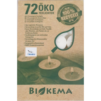 Teelichter ohne Hülle aus nachw. Rohstoffen