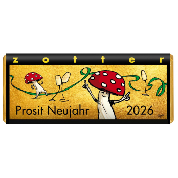Schokolade Prosit Neujahr 2026