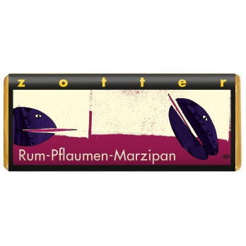 Schokolade Rum Pflaumen Marzipan
